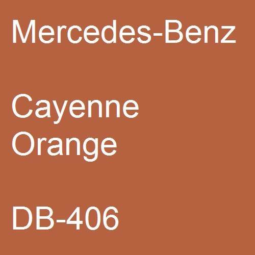 Mercedes-Benz, Cayenne Orange, DB-406.